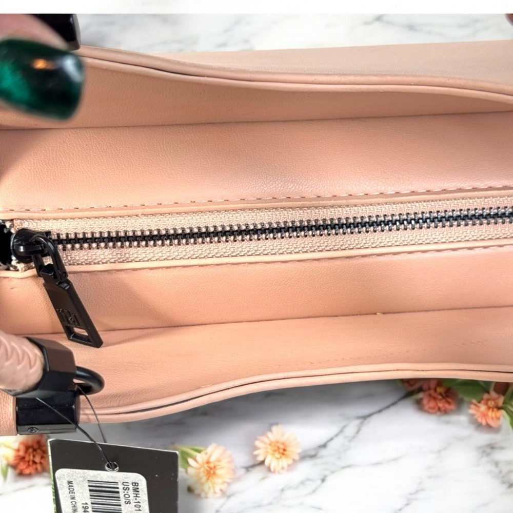 Badgley Mischka Vegan Leather Satchel with Braided Handles - NWT - Picture 6 of 12